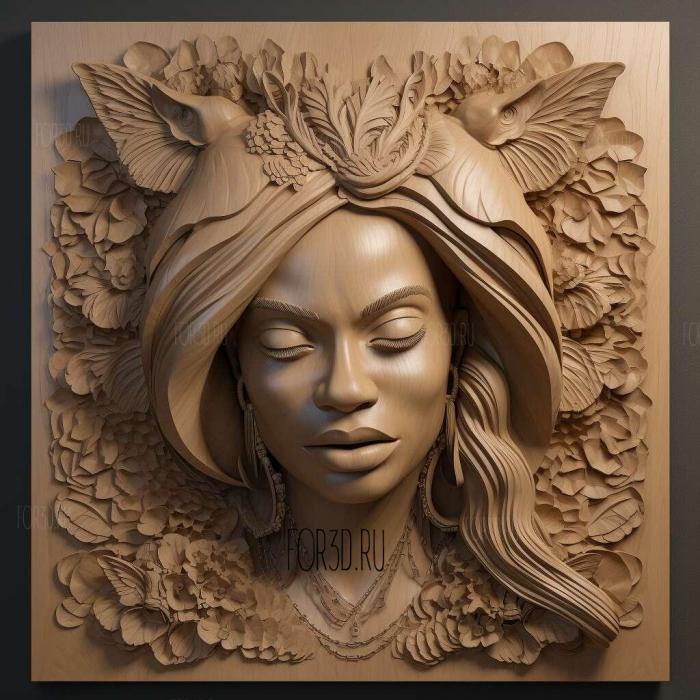 Beyonc 2 stl model for CNC